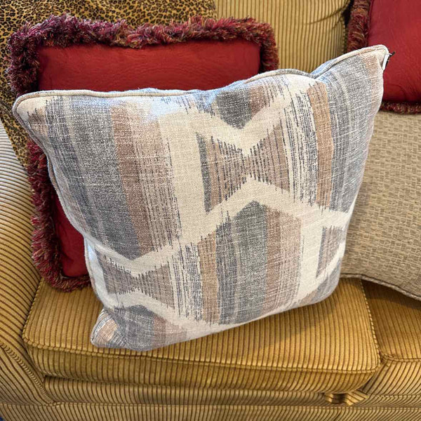 Down Tan And Gray Pillow