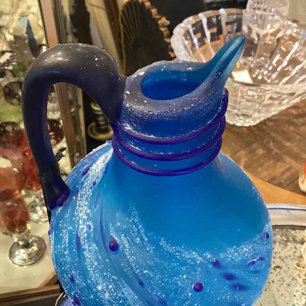 Blue Azerbaijan  Glass Pitcher