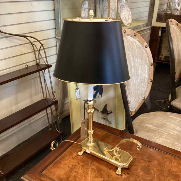 Brass Footed Table Lamp