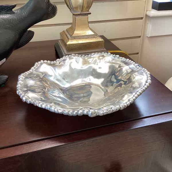 Silver Bowl-Beaded Bowl