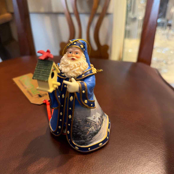 Thomas Kinkade Santa Ornament - Winter Scene on Cape