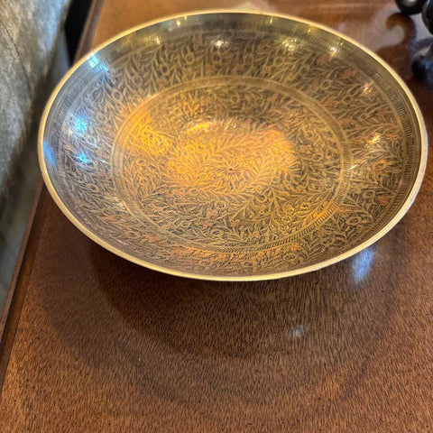 Engraved Brass Bowl