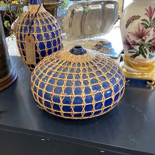 Rattan Wrapped Vase