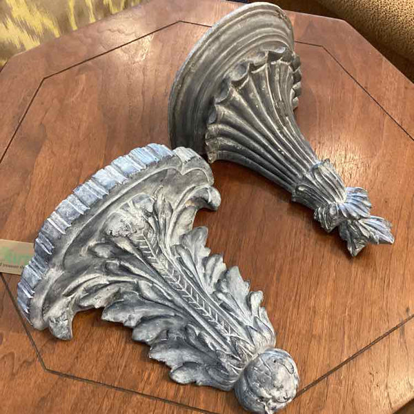 Pair of Gray Shelf Brackets