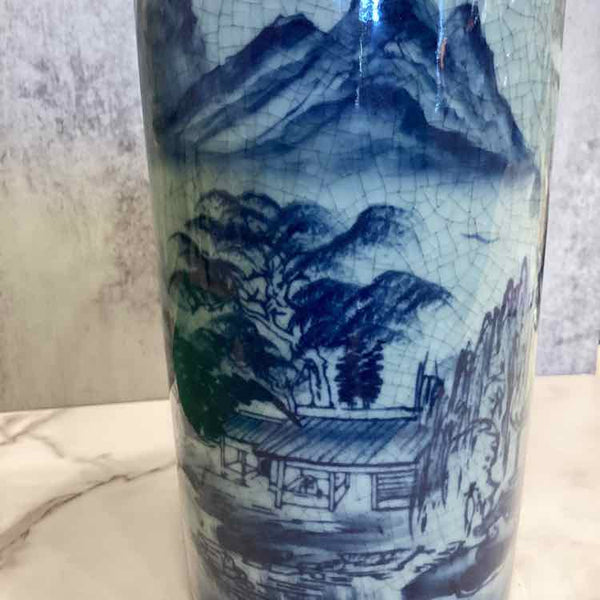 Blue Landscape Vase