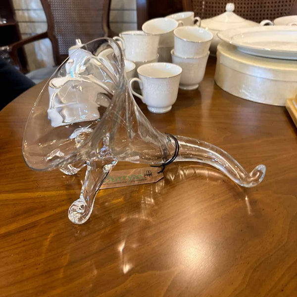 Tiffin Crystal Cornucopia Vase