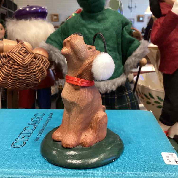 Byers Choice Dog w/ Earmuffs