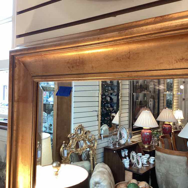 Beveled Gold Mirror