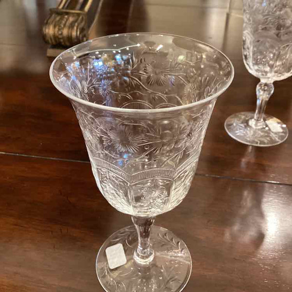 Webb Corbett Crystal Goblets Set of 8