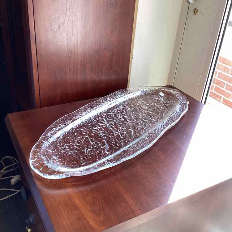 Glass Oval Tray