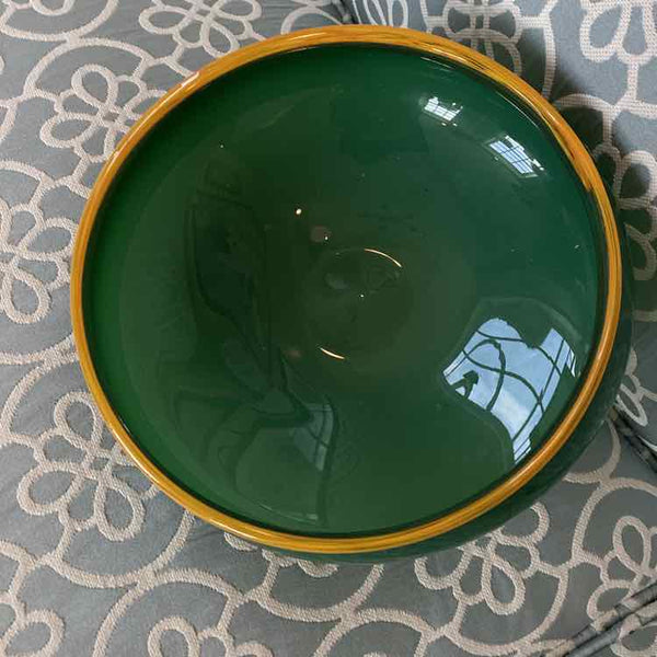 Pedestal  Bowl - Signed - Studio Handblown