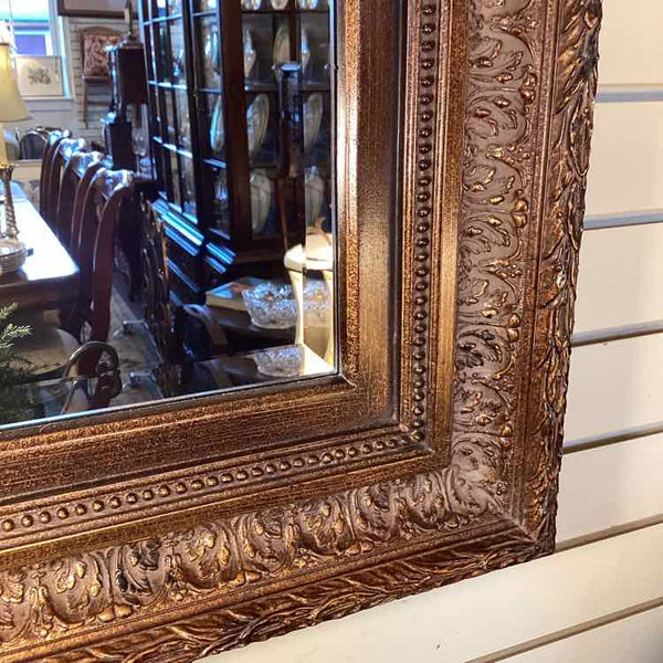 Resin Wood-look Beveled  Mirror