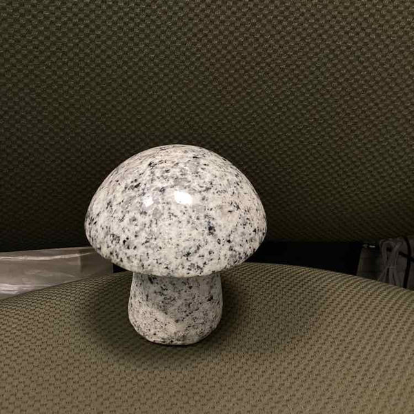 Black/White Granite Mushroom