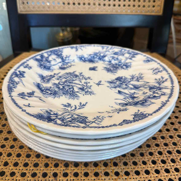 Set of 8 Churchill Toile Plates