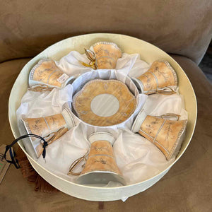 D'Lusso Collection Six Cups And  Saucers