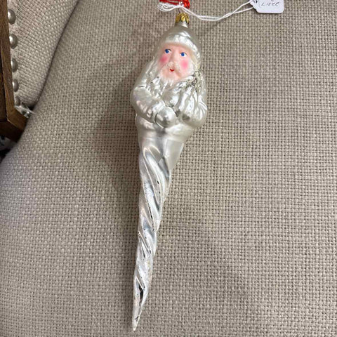 Radko Frosted Santa Ornament
