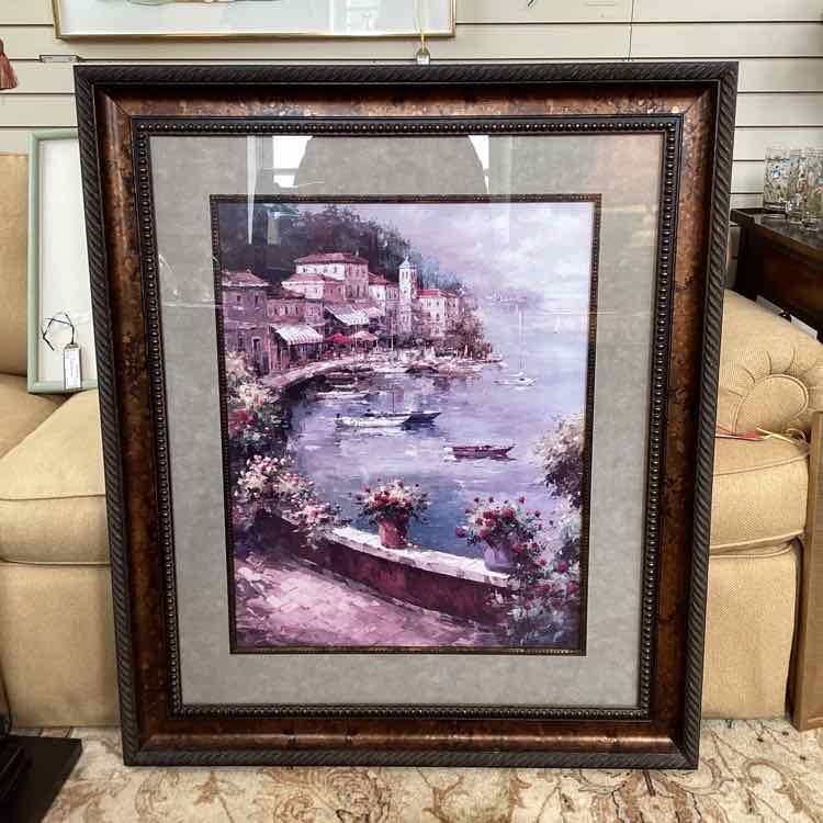 Mediterranean Print w/Frame