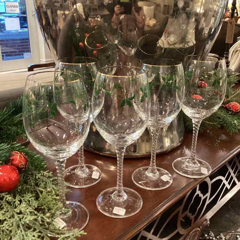 Set of 5 Wine Glasses