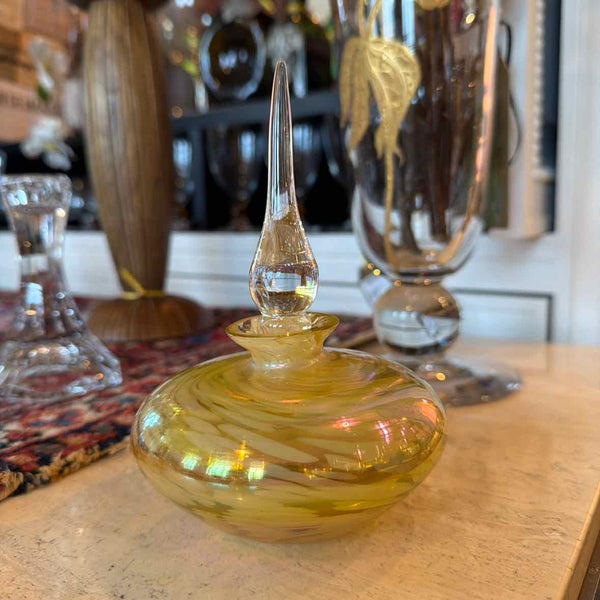 Hand Blown Perfume Bottle & Stopper