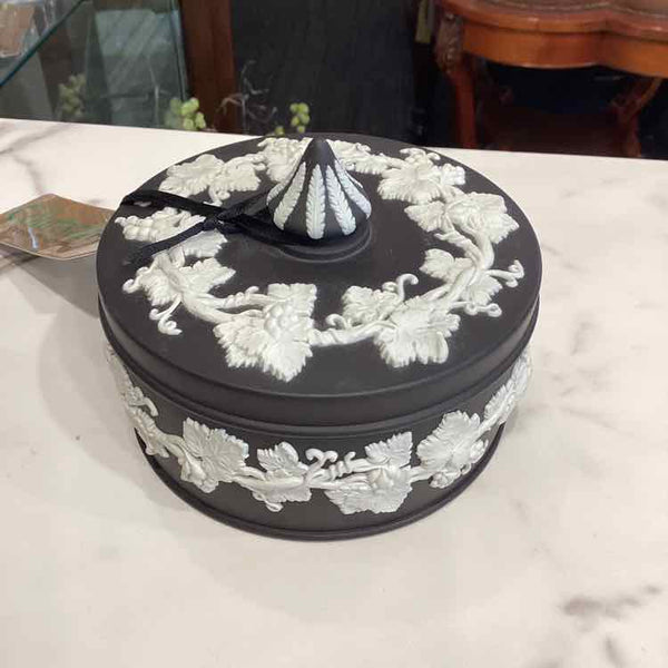 Wedgwood Black Jasperware Covered Box