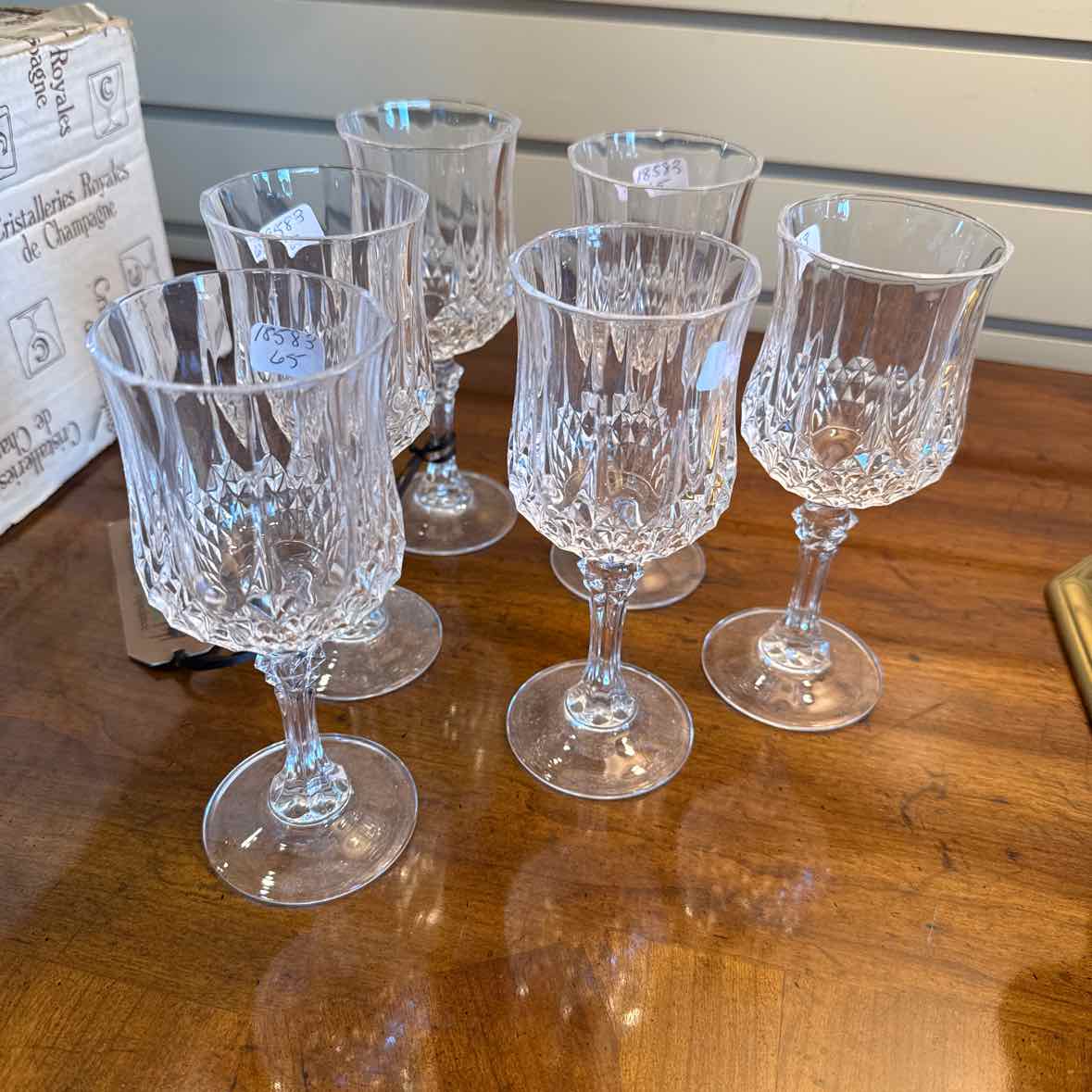 Six Wine Glasses