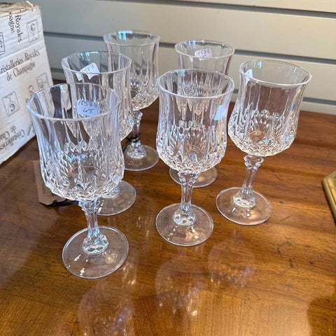 Six Wine Glasses