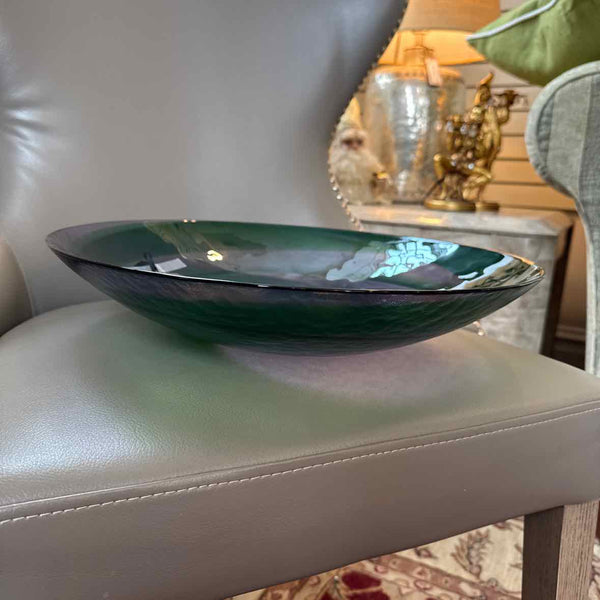 Blue And Green Glass Bowl