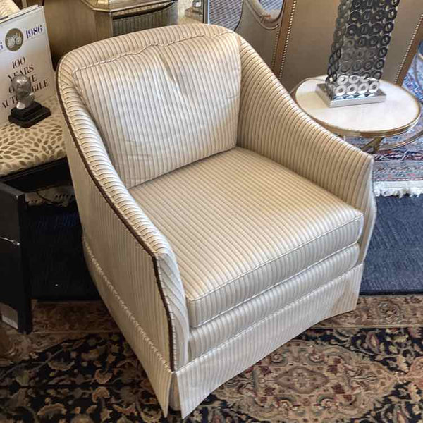 Striped Accent Chair