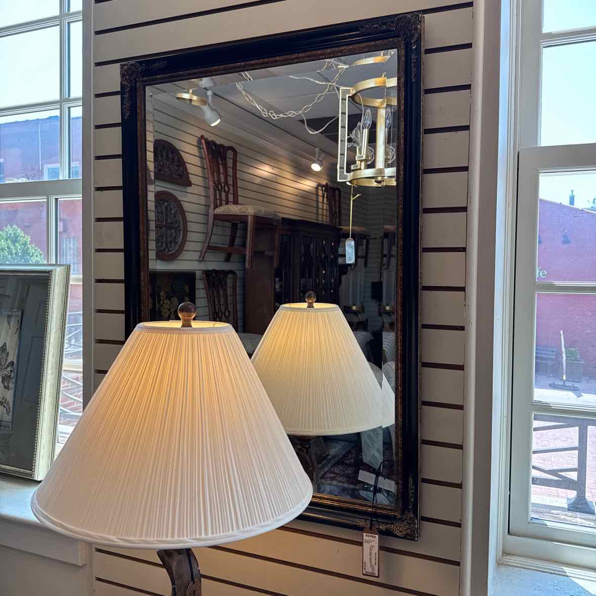 Black And Gold Beveled Mirror