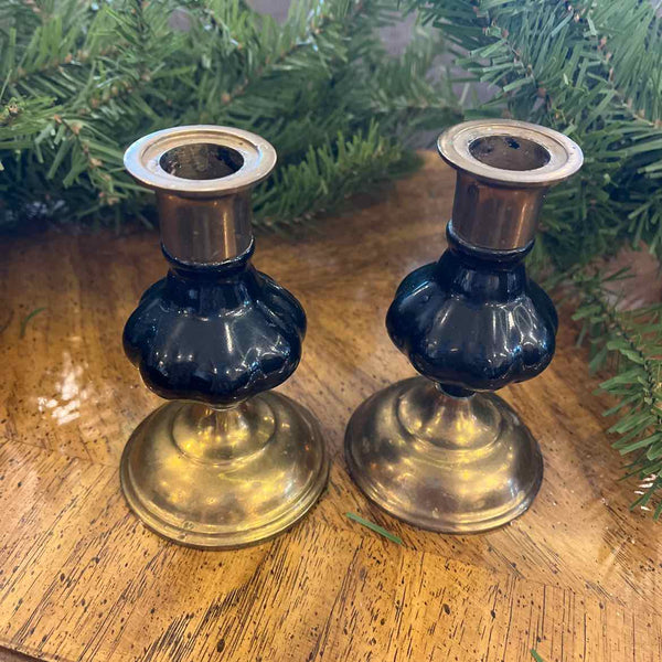 Pair Of Brass Candlesticks