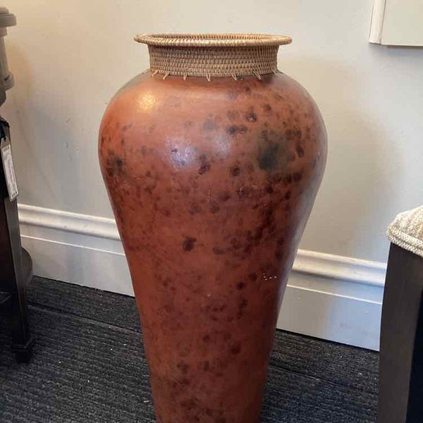 Brown Metal Vase