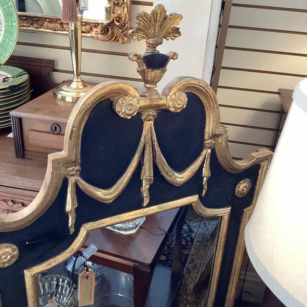 LaBarge Mirror with Black & Gold Frame