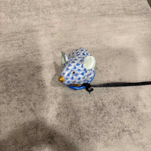 Blue & White Herend Mouse
