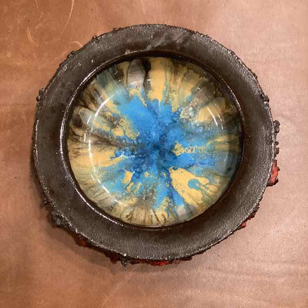 Flat Lava Ceramic Bowl