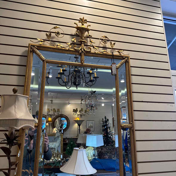 Ornate Gold Beveled Mirror