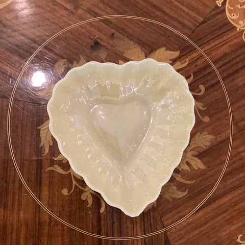 Belleek Heart Dish