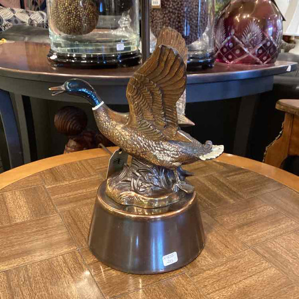 Vintage Brass Duck Lamp