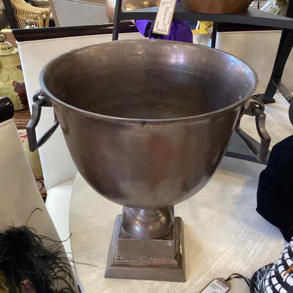 Bronze Pedestal Urn for Beverage or Vase