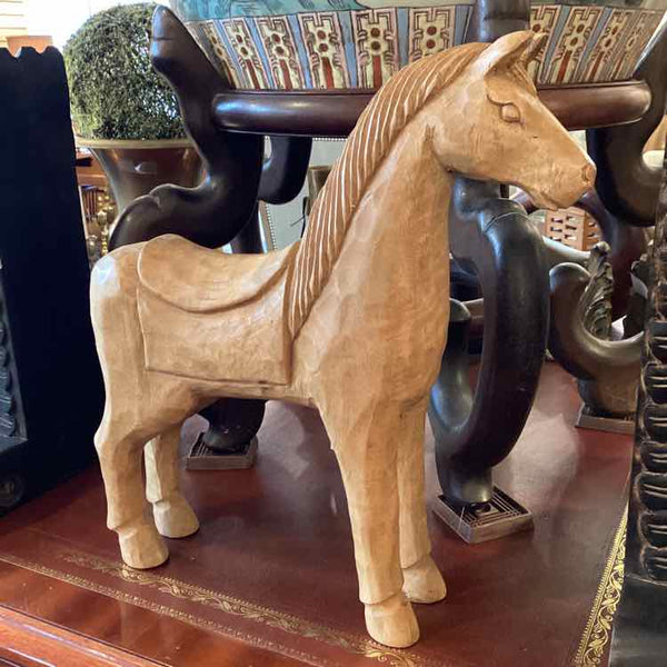 Carved Wooden Horse