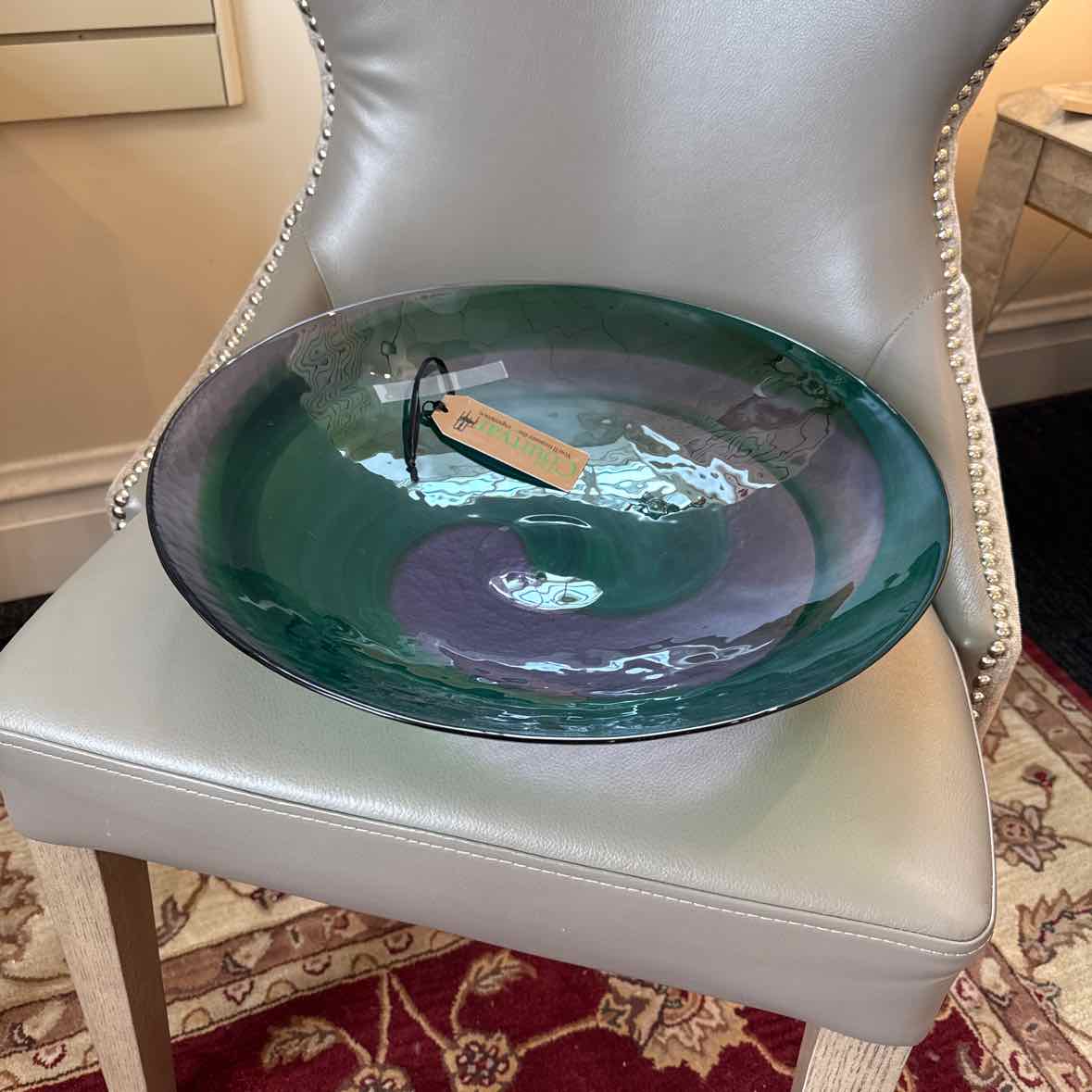 Blue And Green Glass Bowl