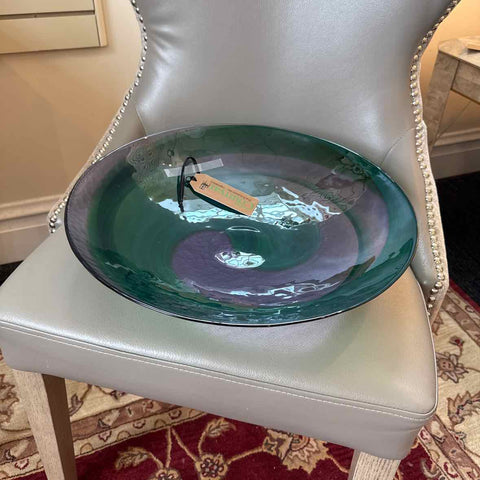 Blue And Green Glass Bowl