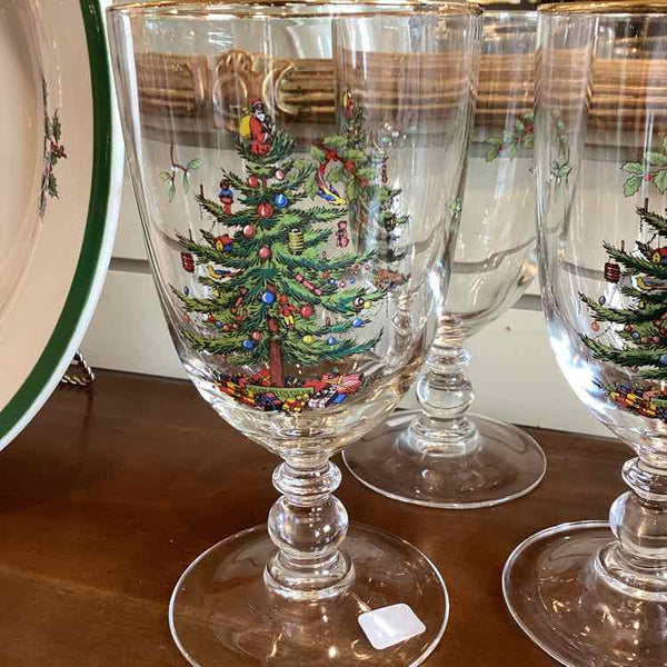 Set of 6 Spode Water Glasses