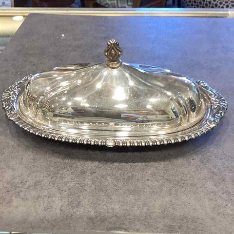 Silverplate Butter Dish