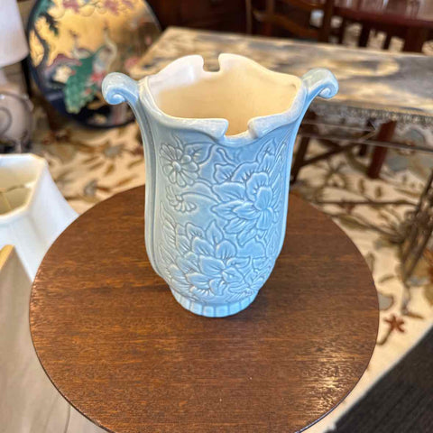 Redwing Blue Pottery Vase