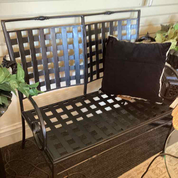 Woodard Shefield Black Iron Bench
