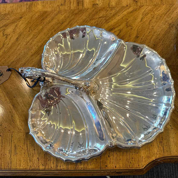 Silverplate Leaf Dish