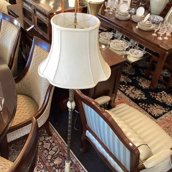 Brass & Marble Floor Lamp
