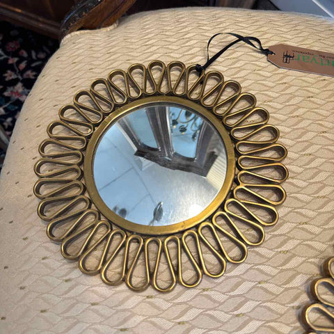 Brass Round Mirror