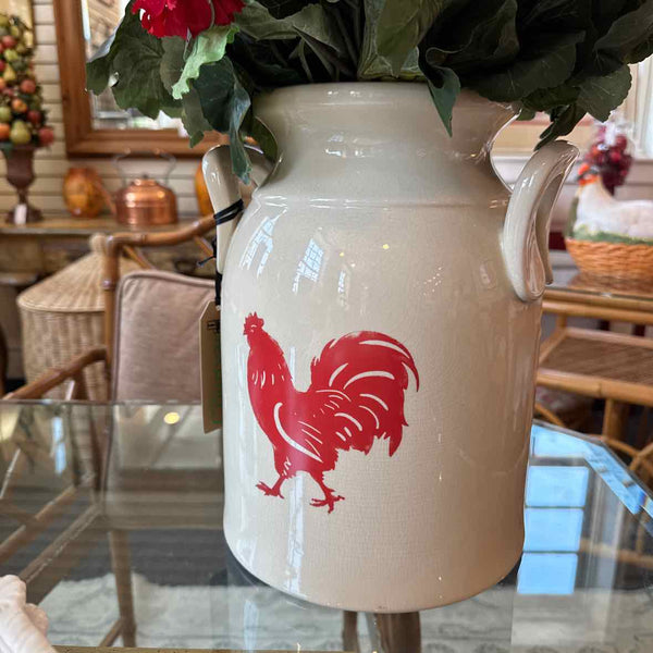 "Red Hen" Ceramic Urn