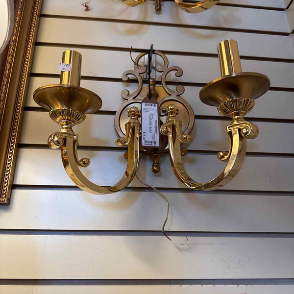 Pair of Brass Sconces